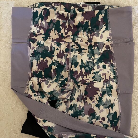 JoyLab XL Leggings 3‑Pack – Mesh & Crisscross Detailing, Like‑New - Picture 4 of 6